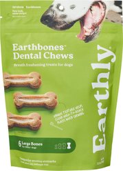 Terrabone Dental Bone Fresh Breath Dog Chew Treats, Large, 6 count slide 1 of 4