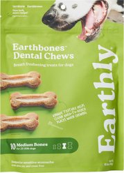 Terrabone Dental Bone Fresh Breath Dog Chew Treats, Medium, 10 count slide 1 of 4