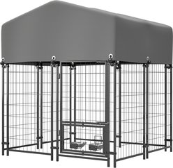 Zeus & Ruta All-Weather Dog Kennel, Grey