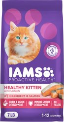 Iams Proactive Health Kitten Salmon Recipe Dry Cat Food, 7-lb bag