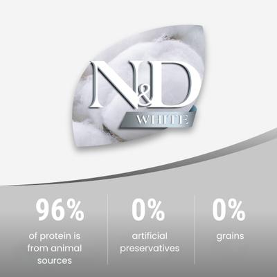 Show full view: Farmina N&D White Coat Sea Bass, Norwegian Kelp & Fennel Puppy Med/Max Dry Dog Food, 4.4-lb bag slide 4 of 10