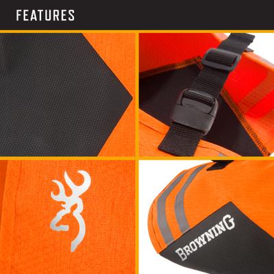 Show full view: Browning Full Coverage Dog Safety Vest, Orange/Black, Large slide 3 of 6
