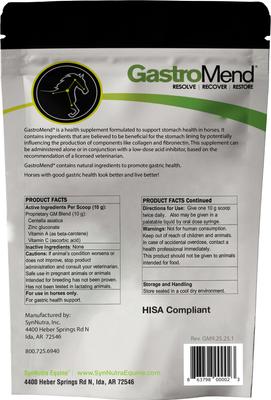Show full view: SynNutra Equine GastroMend Horse Supplement, 60 Servings slide 2 of 3