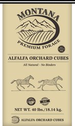 Montana Premium Forage Alfalfa Orchard Cubes Horse Feed, 40-lb bag slide 2 of 3