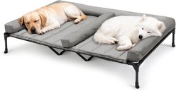 Veehoo Double Dog Elevated Dog Bed, Sky Grey, XX-Large
