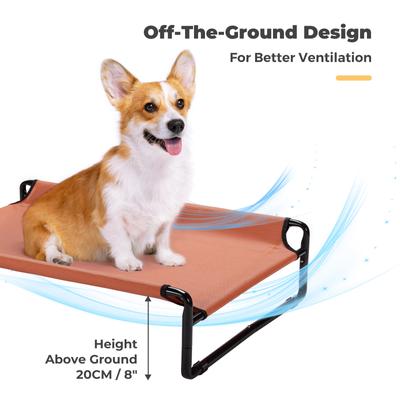 Show full view: Veehoo Original Cooling Elevated Dog Bed, Red, Medium slide 4 of 8