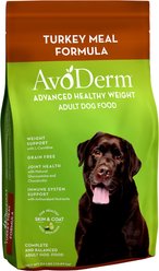 AvoDerm Advanced Healthy Weight Turkey Meal Formula Grain-Free Dry Dog Food, 24-lb bag
