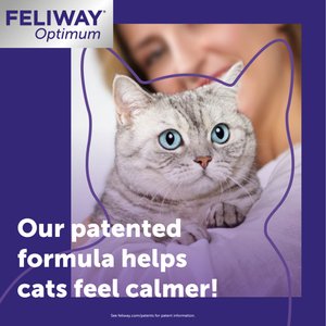 Feliway Optimum Cat Diffuser Refill, 6 count