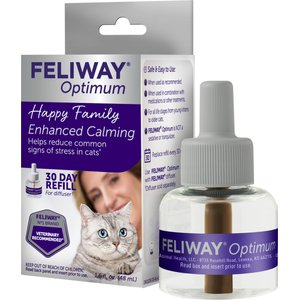 Feliway Optimum Enhanced Calming Pheromone 30 Day Cat Diffuser Refill