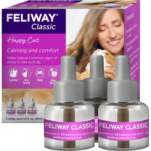 Feliway Classic Calming Diffuser Refill for Cats, 30 day, 3 count
