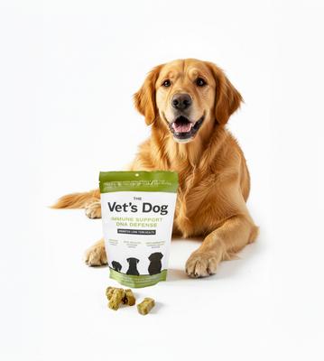 Show full view: The Vet's Dog Immune Support DNA Defense Soft Chews Supplement for Dogs, 30 count slide 4 of 12