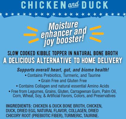 Show full view: Against the Grain Shreds Slow Cooked Shredded Chicken & Duck Kibble Kidney Care Limited Ingredient Diet Dog Food Topper, 2.8-oz pouch, case of 24 slide 3 of 4