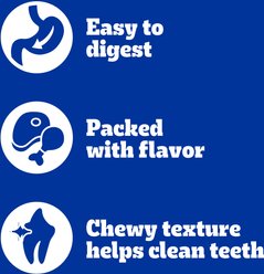 Pedigree Twisty Chews Chicken & Beef Flavor Long-Lasting Hard Chew Dog Treats, Medium/Large, 9.17-oz pouch, 4 count slide 2 of 8