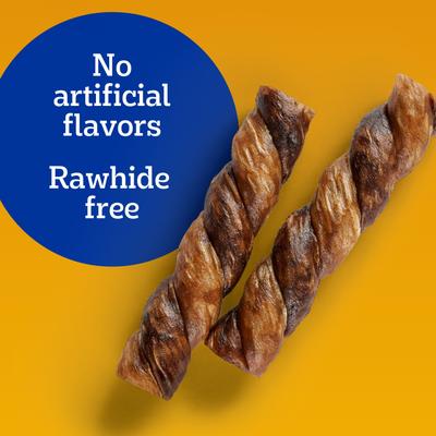 Show full view: Pedigree Twisty Chews Chicken & Beef Flavor Long-Lasting Hard Chew Dog Treats, Small, 10 count slide 9 of 9