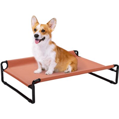 Veehoo Veehoo Original Cooling Elevated Dog Bed, Red, Medium
