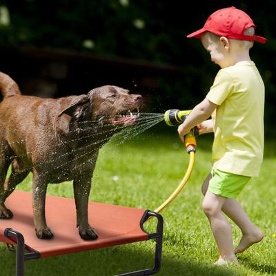 Show full view: Veehoo Original Cooling Elevated Dog Bed, Red, X-Large slide 8 of 8