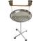 Show in main carousel: YML PS22SS 22-in Stainless Steel Parrot Stand Bird Perch with Cups slide 2 of 3