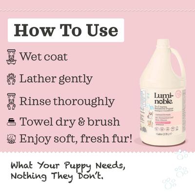Show full view: Lumi-noble 2in1 Puppy Dog Shampoo + Conditioner, 1-gal bottle slide 8 of 9