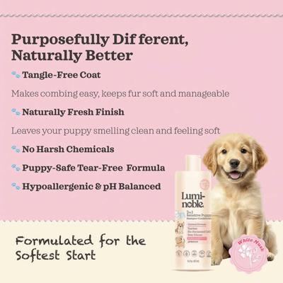 Show full view: Lumi-noble 2in1 Puppy Shampoo + Conditioner, 16-fl oz bottle slide 8 of 11