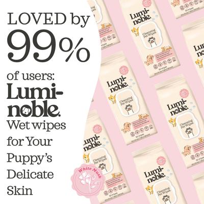 Show full view: Lumi-noble Cleansing Puppy Dog Wipes, 50 count slide 3 of 7