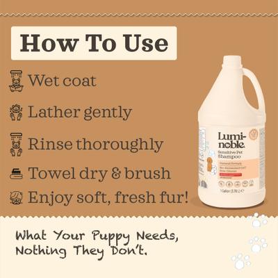 Show full view: Lumi-noble Sensitive Dog, Cat & Small Pet Shampoo, 1-gal bottle slide 6 of 8
