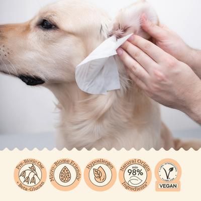 Show full view: Lumi-noble Cleansing Dog, Cat & Small Pet Wipes, 100 count slide 4 of 7