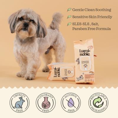 Show full view: Lumi-noble Cleansing Dog, Cat & Small Pet Wipes, 100 count slide 3 of 7