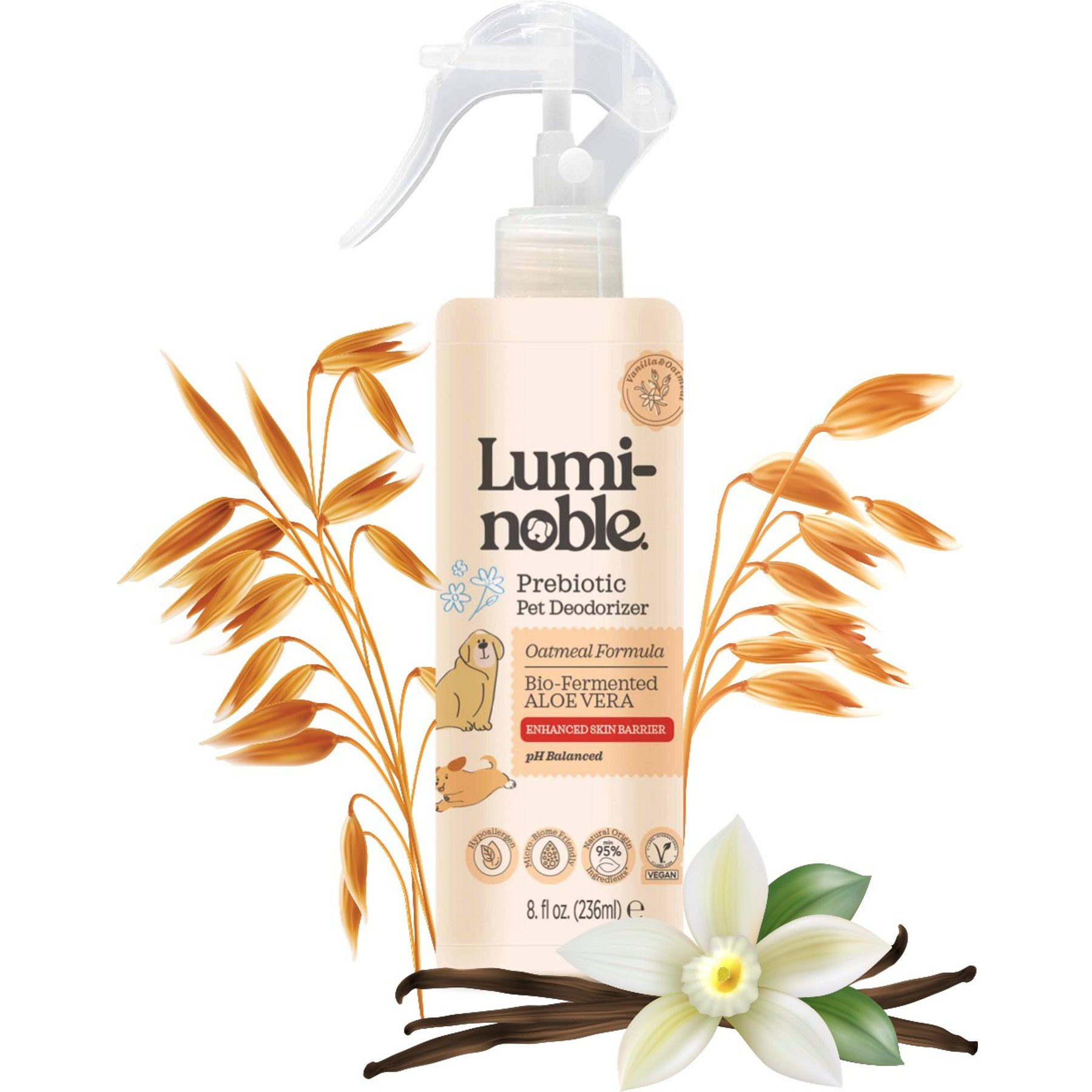 Lumi-noble Prebiotic Dog, Cat & Small Pet Deodorizer, 8-fl oz bottle