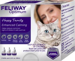 Feliway Optimum Cat Diffuser Refill, 3 count