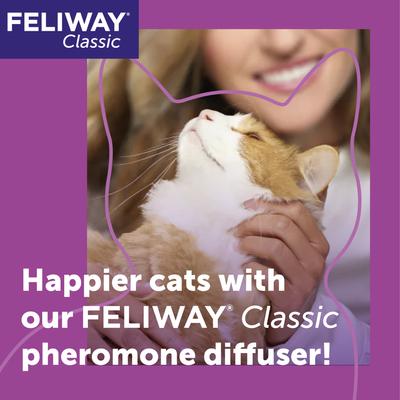 Show full view: Feliway Classic Calming Diffuser Refill for Cats, 30 day, 6 count slide 3 of 12