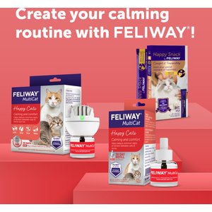 Feliway MultiCat Calming Diffuser Refill for Cats, 30 day, 1 count