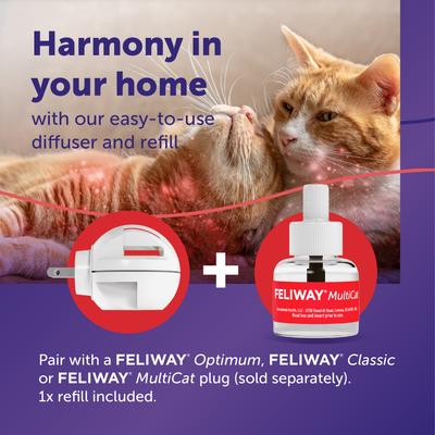 Show full view: Feliway MultiCat Calming Diffuser Refill for Cats, 30 day, 1 count slide 4 of 11