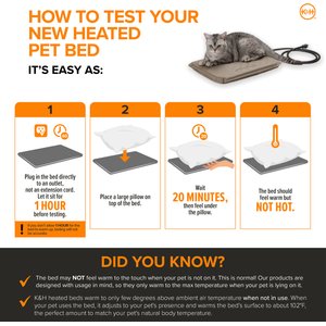 K&H Pet Products Outdoor Heated Kitty House Cat Shelter, Gray/Black