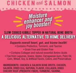 Against the Grain Shreds Slow Cooked Shredded Chicken & Salmon Kibble Recovery Flax Free Dog Food Topper, 2.8-oz pouch, case of 12 slide 2 of 2