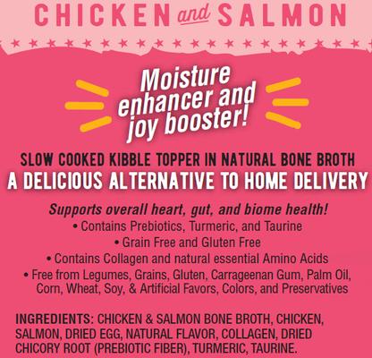 Show full view: Against the Grain Shreds Slow Cooked Shredded Chicken & Salmon Kibble Recovery Flax Free Dog Food Topper, 2.8-oz pouch, case of 24 slide 3 of 4