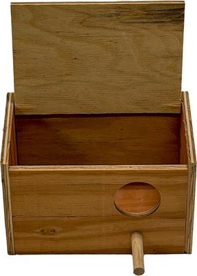 Show full view: YML IWNB7 Wooden Bird Nest Box with Lid & Perch slide 4 of 4