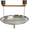 Show in main carousel: YML PS22SS 22-in Stainless Steel Parrot Stand Bird Perch with Cups slide 3 of 3