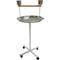 Show in main carousel: YML PS22SS 22-in Stainless Steel Parrot Stand Bird Perch with Cups slide 1 of 3