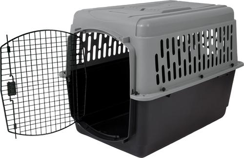 Show full view: Aspen Pet Traditional Dog & Cat Kennel, Gray/Black, 40-in slide 4 of 7