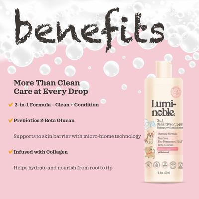 Show full view: Lumi-noble 2in1 Puppy Shampoo + Conditioner, 16-fl oz bottle slide 7 of 11