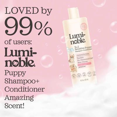 Show full view: Lumi-noble 2in1 Puppy Shampoo + Conditioner, 16-fl oz bottle slide 3 of 11