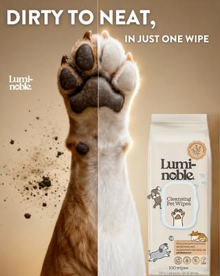 Show full view: Lumi-noble Cleansing Dog, Cat & Small Pet Wipes, 100 count slide 5 of 7