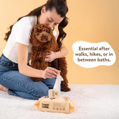 Show full view: Lumi-noble Cleansing Dog, Cat & Small Pet Wipes, 100 count slide 2 of 7