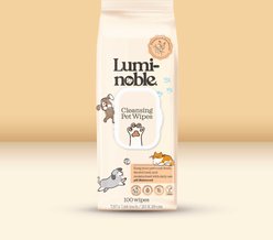 Lumi-noble Cleansing Dog, Cat & Small Pet Wipes, 100 count