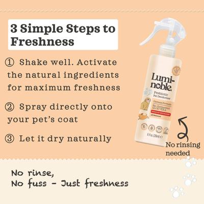 Show full view: Lumi-noble Prebiotic Dog, Cat & Small Pet Deodorizer, 8-fl oz bottle slide 4 of 7