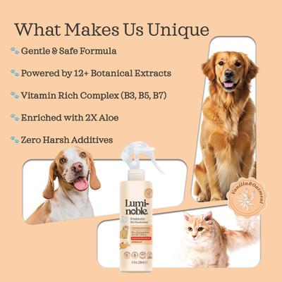 Show full view: Lumi-noble Prebiotic Dog, Cat & Small Pet Deodorizer, 8-fl oz bottle slide 5 of 7