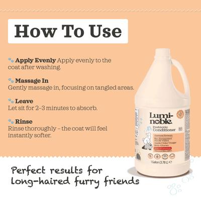 Show full view: Lumi-noble Prebiotic Dog, Cat & Small Pet Conditioner, 1-gal bottle slide 4 of 8