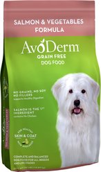 AvoDerm Natural Grain-Free Salmon & Vegetables Formula All Life Stages Dry Dog Food, 24-lb bag