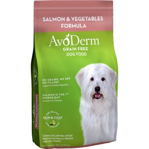 AvoDerm Natural Grain-Free Salmon & Vegetables Formula All Life Stages Dry Dog Food, 24-lb bag