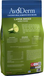 AvoDerm Chicken Meal & Brown Rice Recipe Large Breed Adult Dry Dog Food, 26-lb bag slide 2 of 7